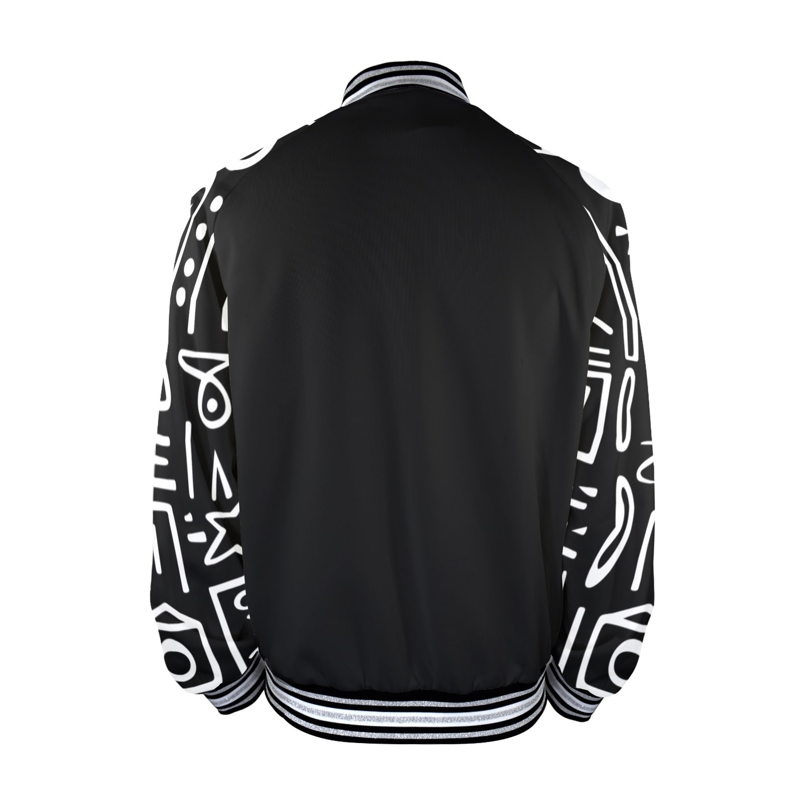 New Men's Striped Trim Bomber Jacket