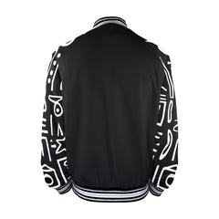 New Men's Striped Trim Bomber Jacket