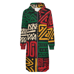 Women's full print long Hoodie