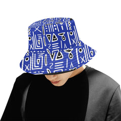 AfroCentrc Pattern  Black culture Black History Harlem Renaissance Unisex Summer Bucket Hat Harlem Print Magic)