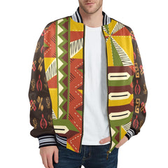 New Men's Striped Trim Bomber Jacket