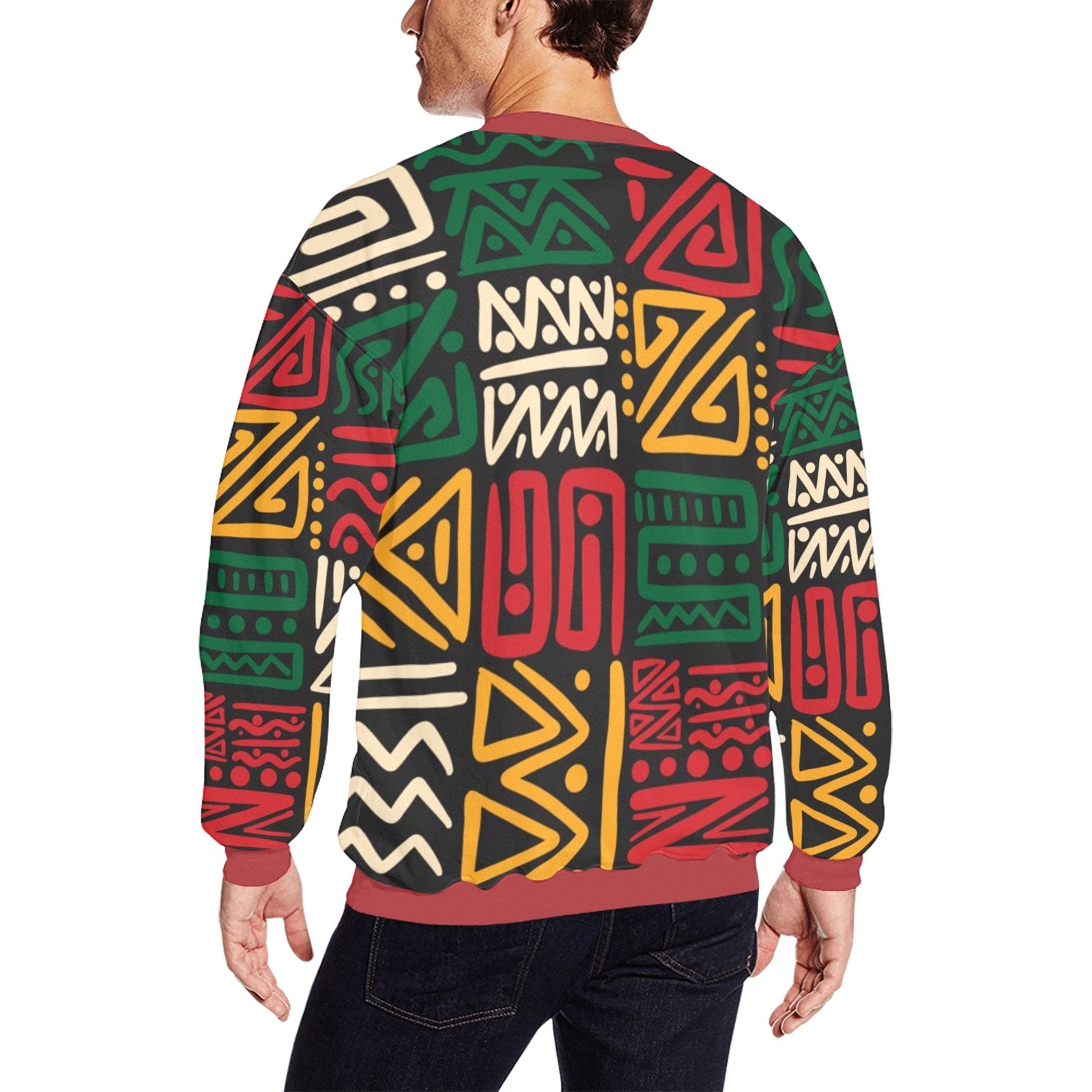 Men's All Over Print Sweatshirt (Model H18)