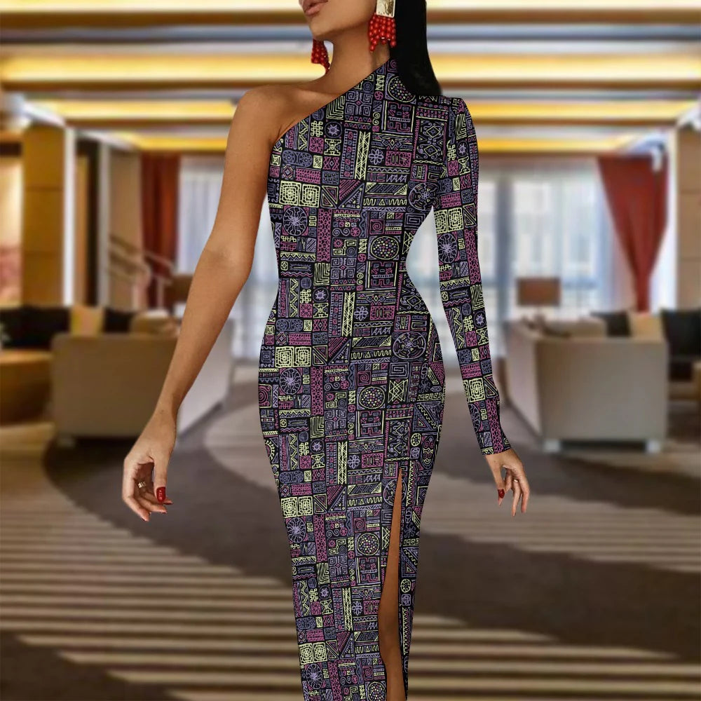 Half Sleeve Slit Dress for Women