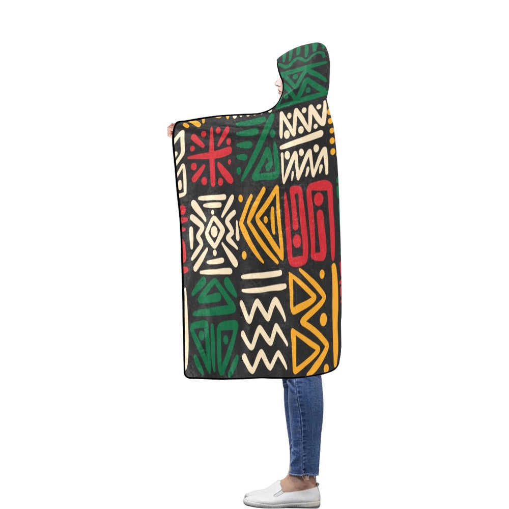 Flannel Hooded Blanket 56''x80''