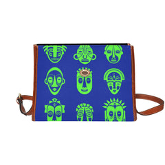 Waterproof Canvas Bag-Brown (All Over Print) (1641)