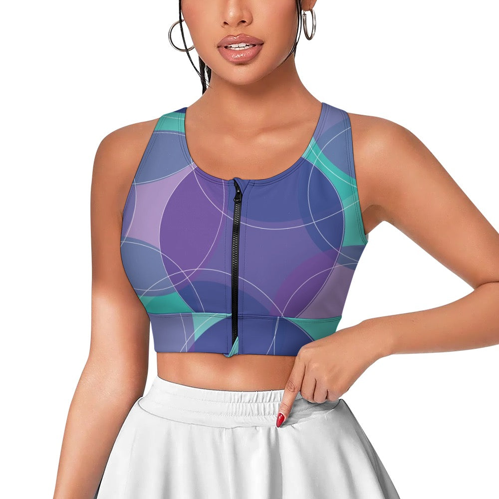 Yoga Zipper Vest New Tie-Dye