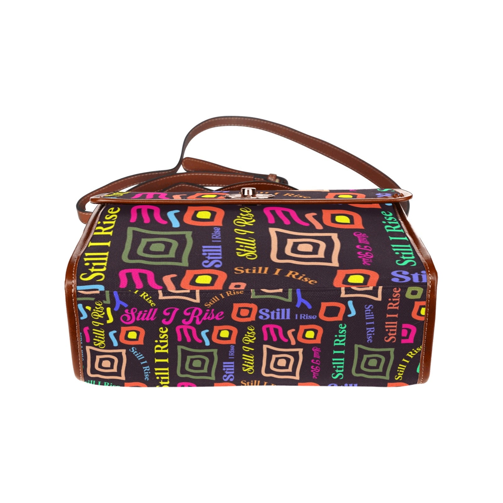 Waterproof Canvas Bag-Brown (All Over Print) (1641)