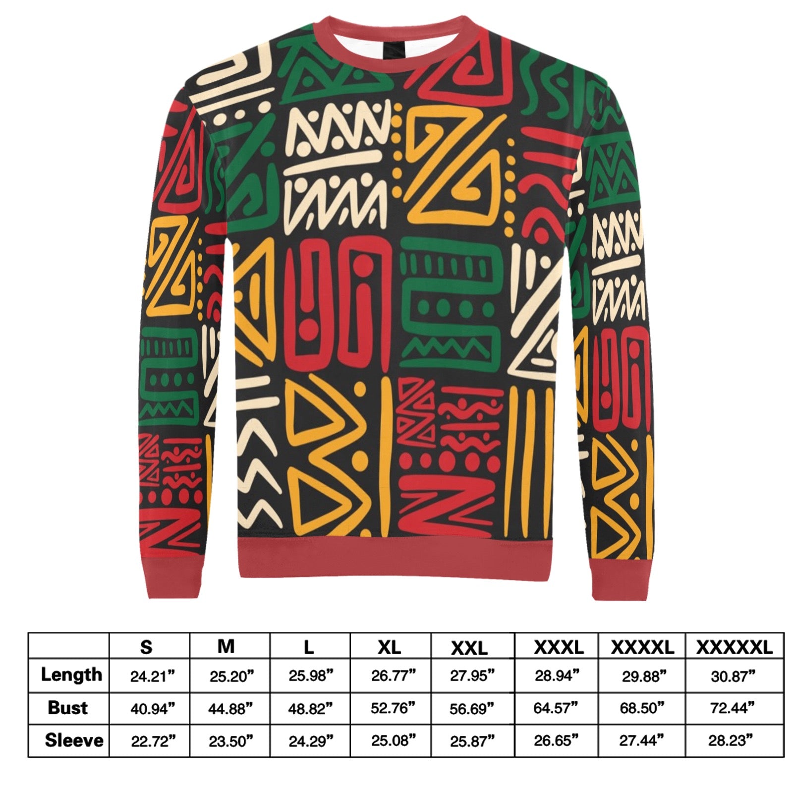 Men's All Over Print Sweatshirt (Model H18)