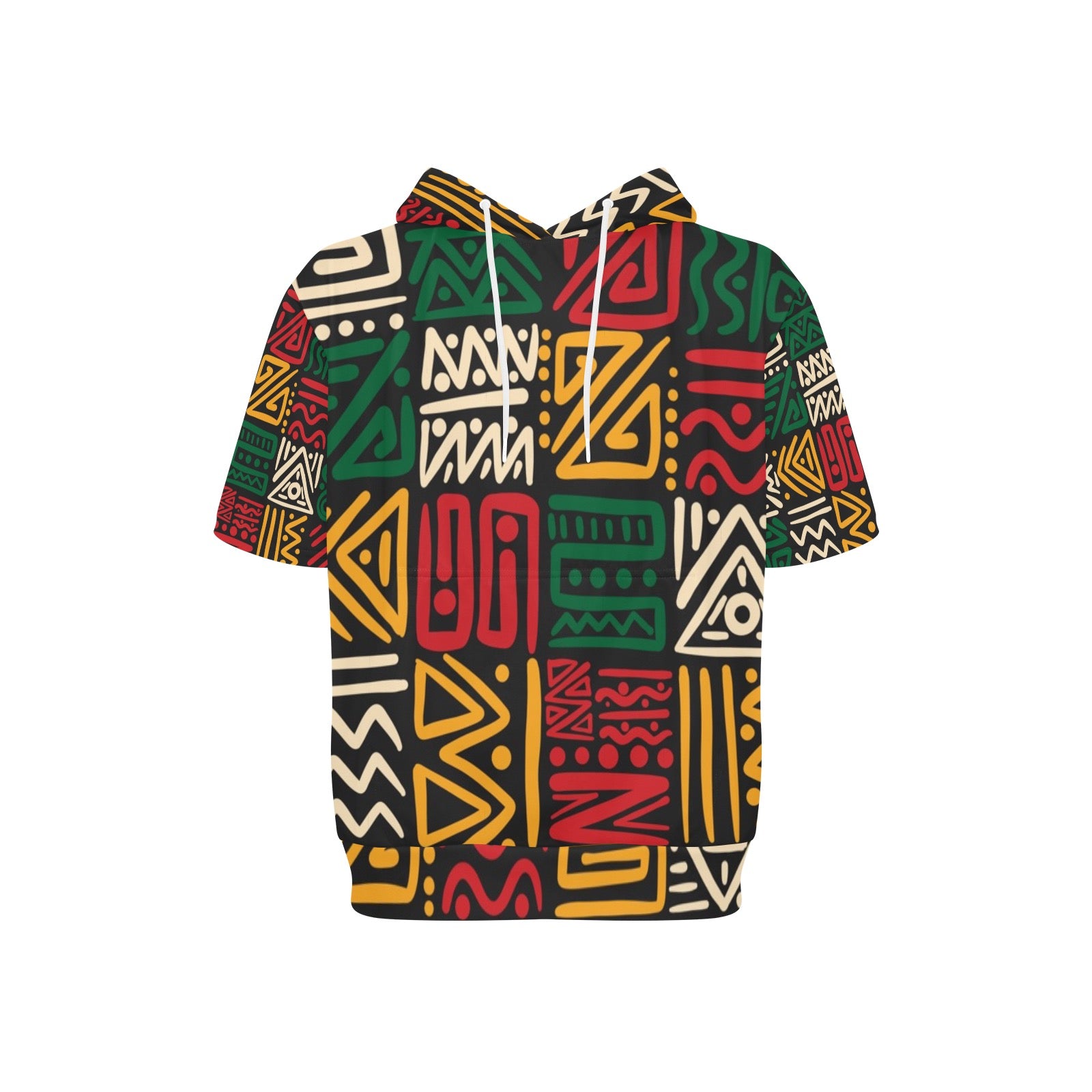 Men's Short Sleeve Fleece Hoodie (H54)
