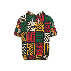 Men's Short Sleeve Fleece Hoodie (H54)