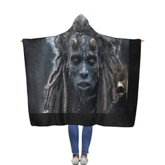 Flannel Hooded Blanket 56''x80''