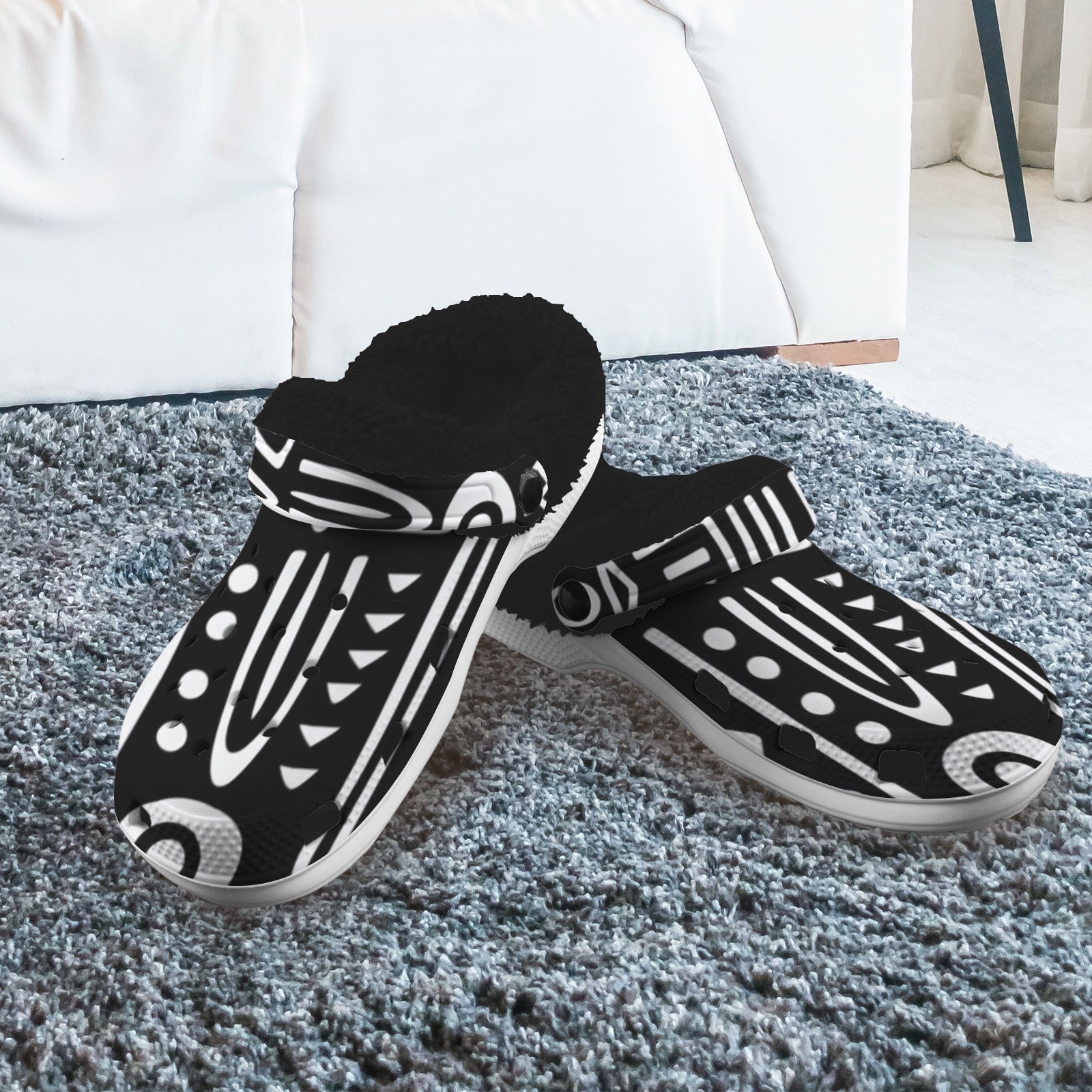 Custom Print Fleece Lined Adults Clogs