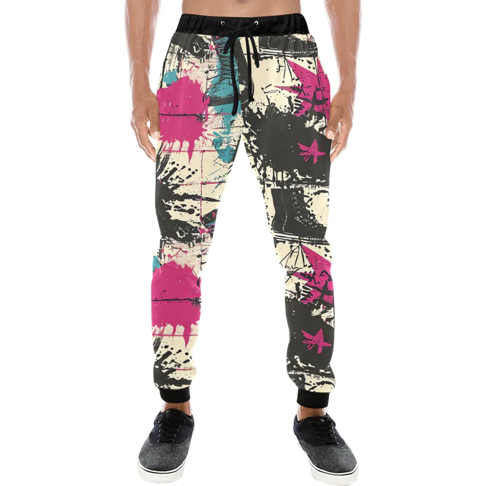 Men's All-Over Jogger Sweatpants (Model L11)