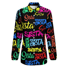 Vintage Casual Long Sleeve Shirt Top