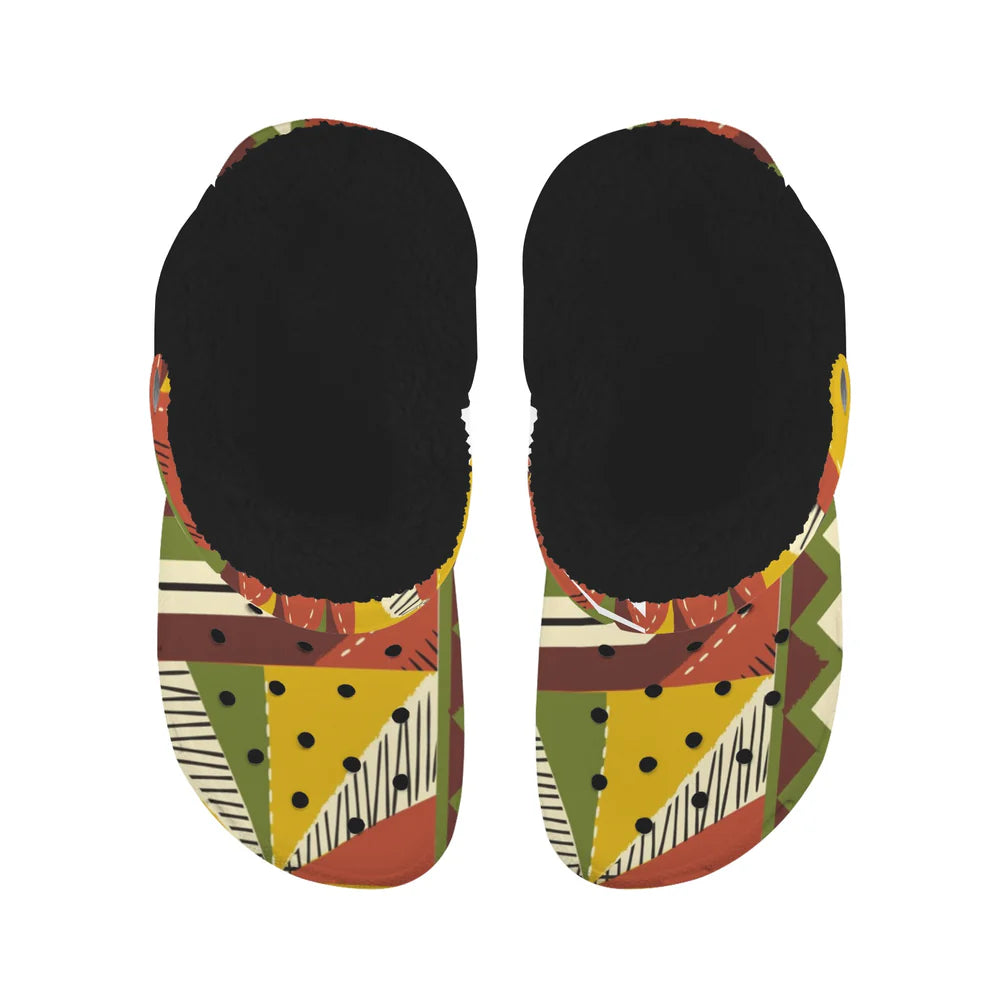 Custom Print Fleece Lined Adults Clogs
