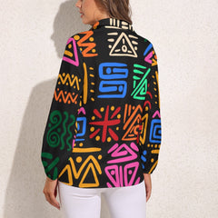 Vintage Casual Long Sleeve Shirt Top