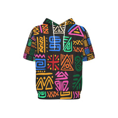 Men's Short Sleeve Fleece Hoodie (H54)