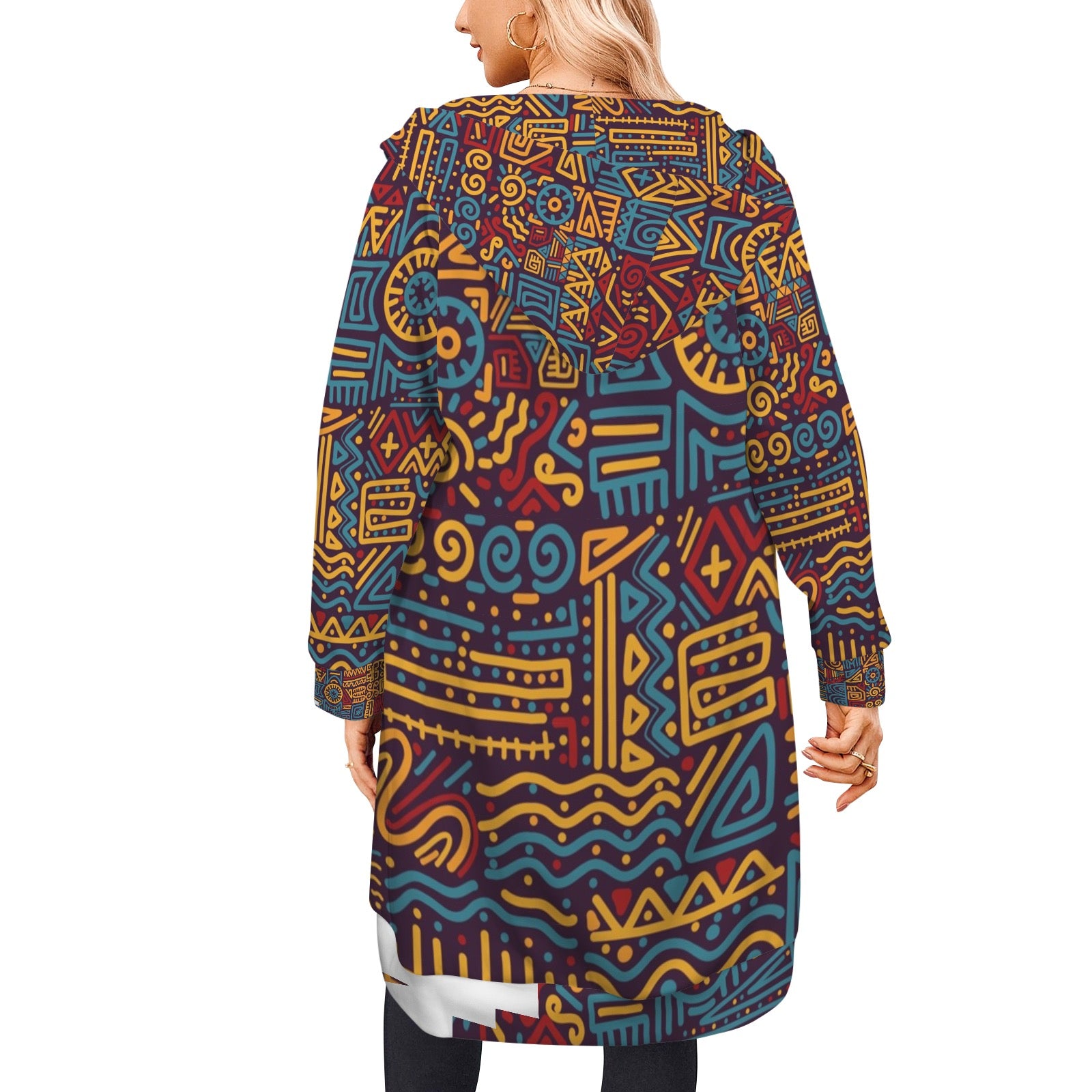 Women's Long Hooded Coat (H72)