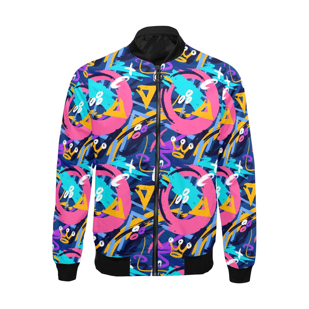 Blouson aviateur imprimé intégral pour homme (Modèle H19) 