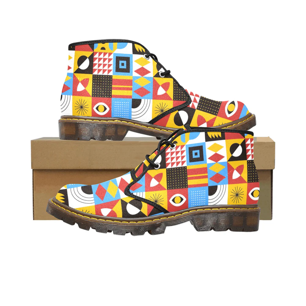 Women's Canvas Chukka Boots (Model 2402-1) HPM