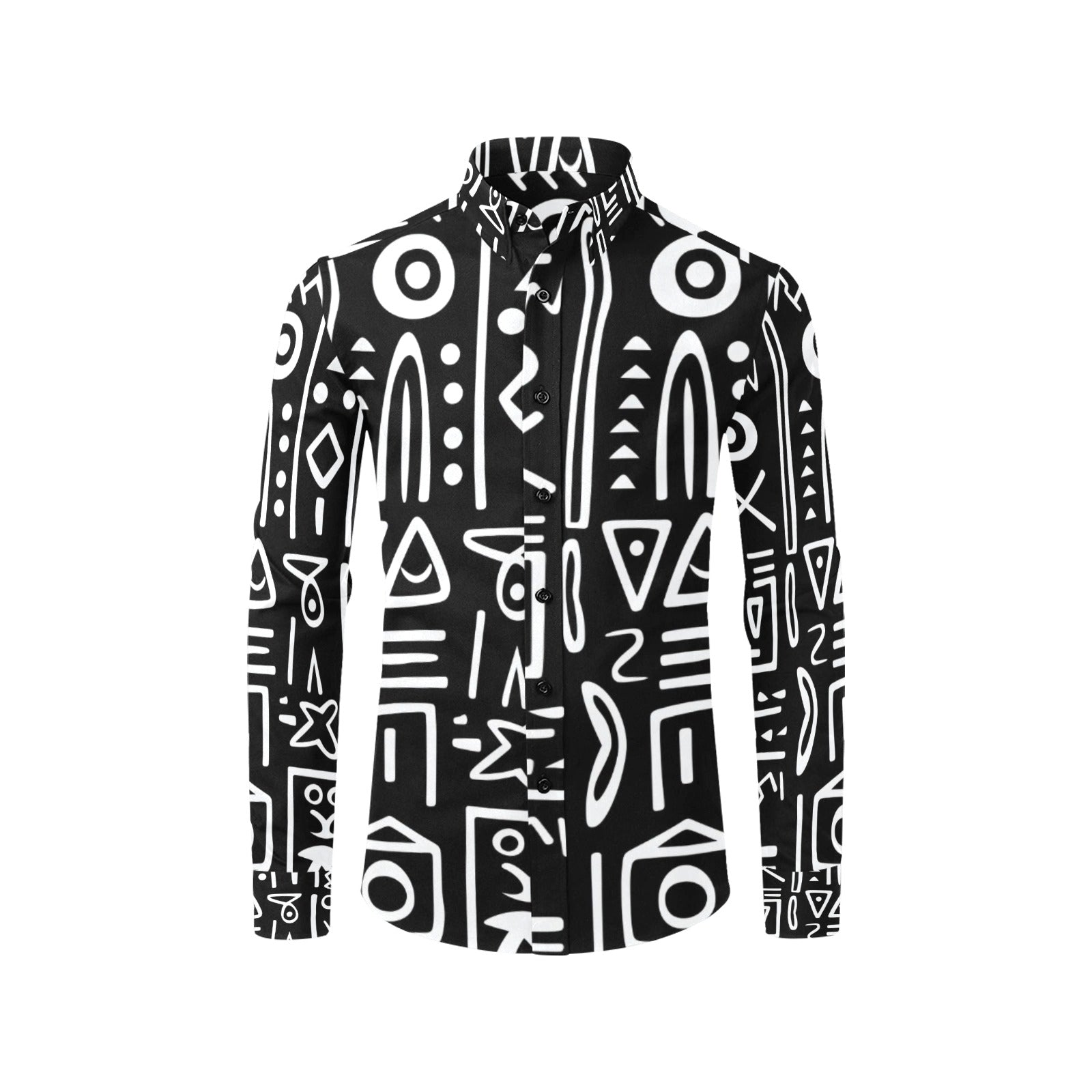 Men's All Over Print Long Sleeve Shirt(Without Pocket)(T61)