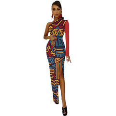 Half Sleeve Slit Dress