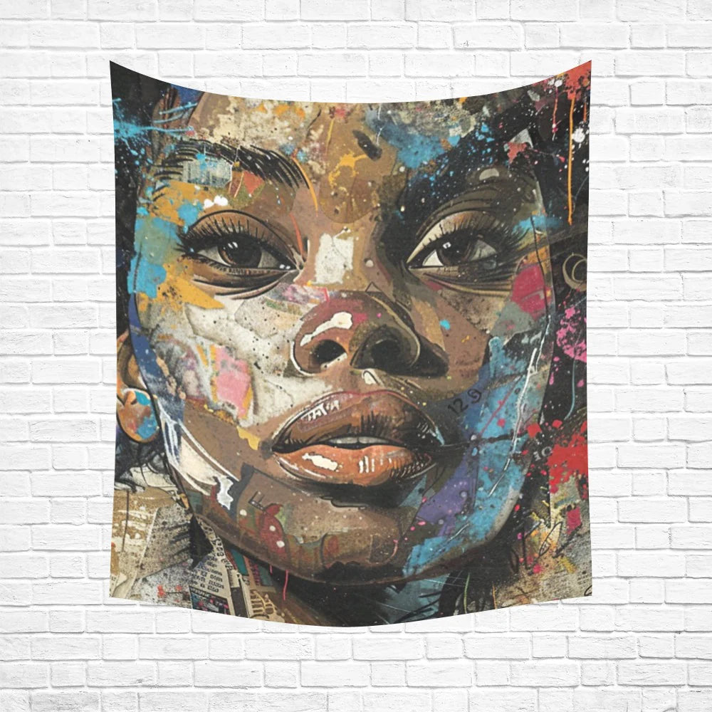 White Wall Tapestry - 51"x 60"