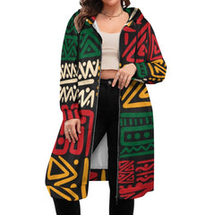 Women's full print long Hoodie