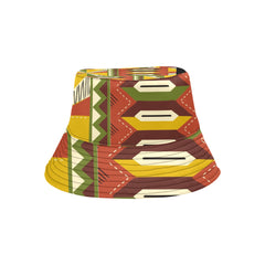 AfroCentrc Pattern  Black culture Black History Harlem Renaissance Unisex Summer Bucket Hat ( Harlem Print Magic)