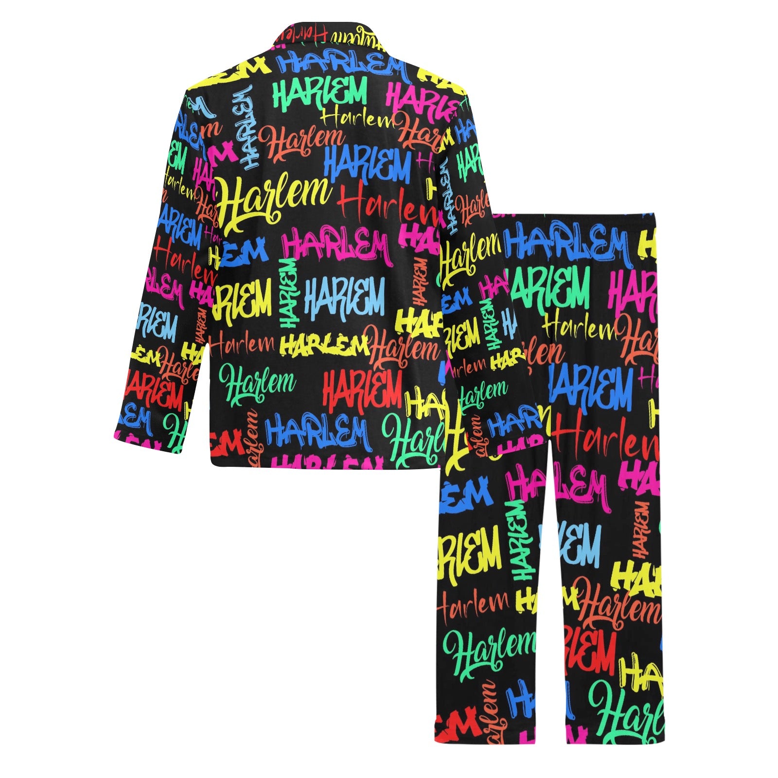 Men's V-Neck Long Pajama Set