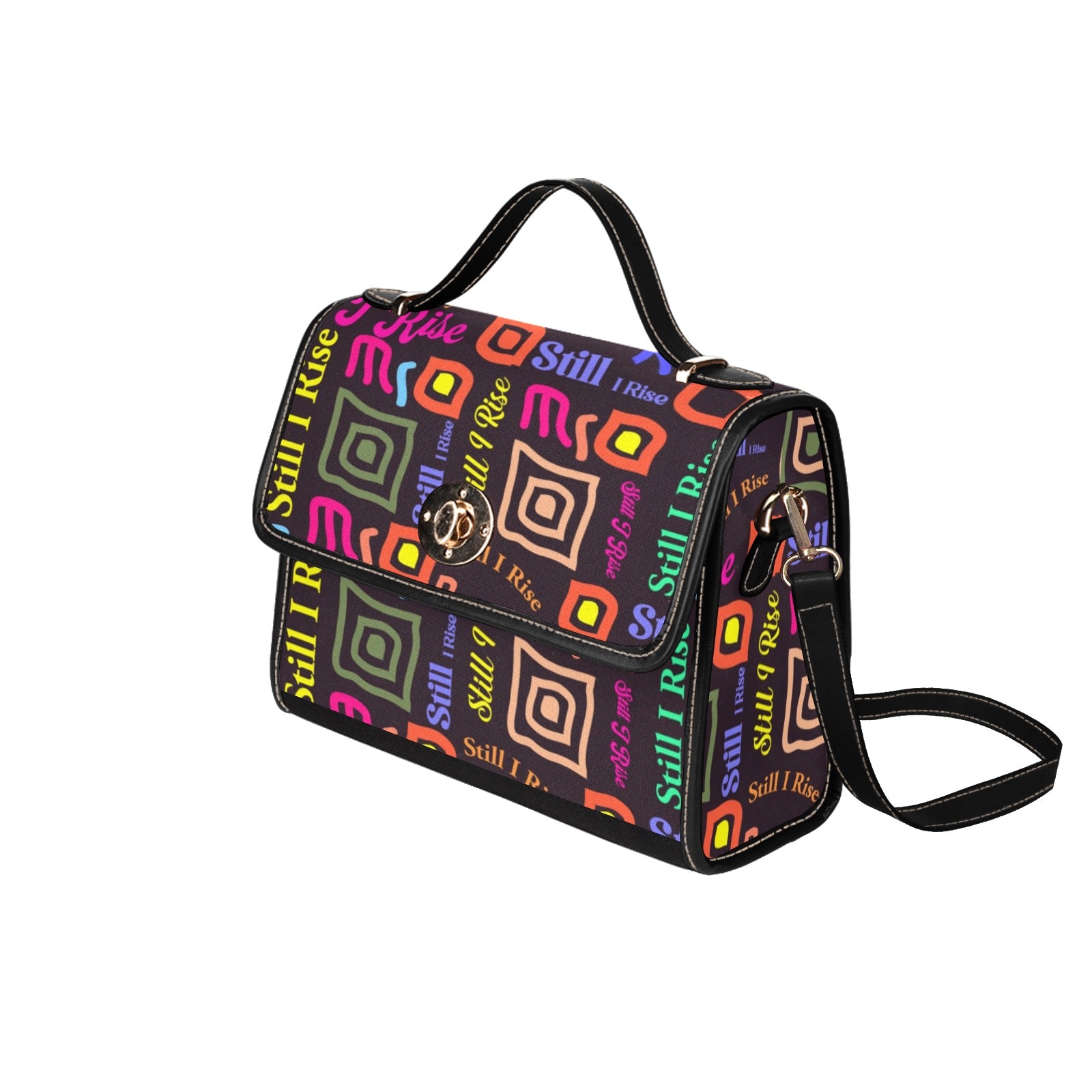 Lock bag (black shoulder strap, black edging)