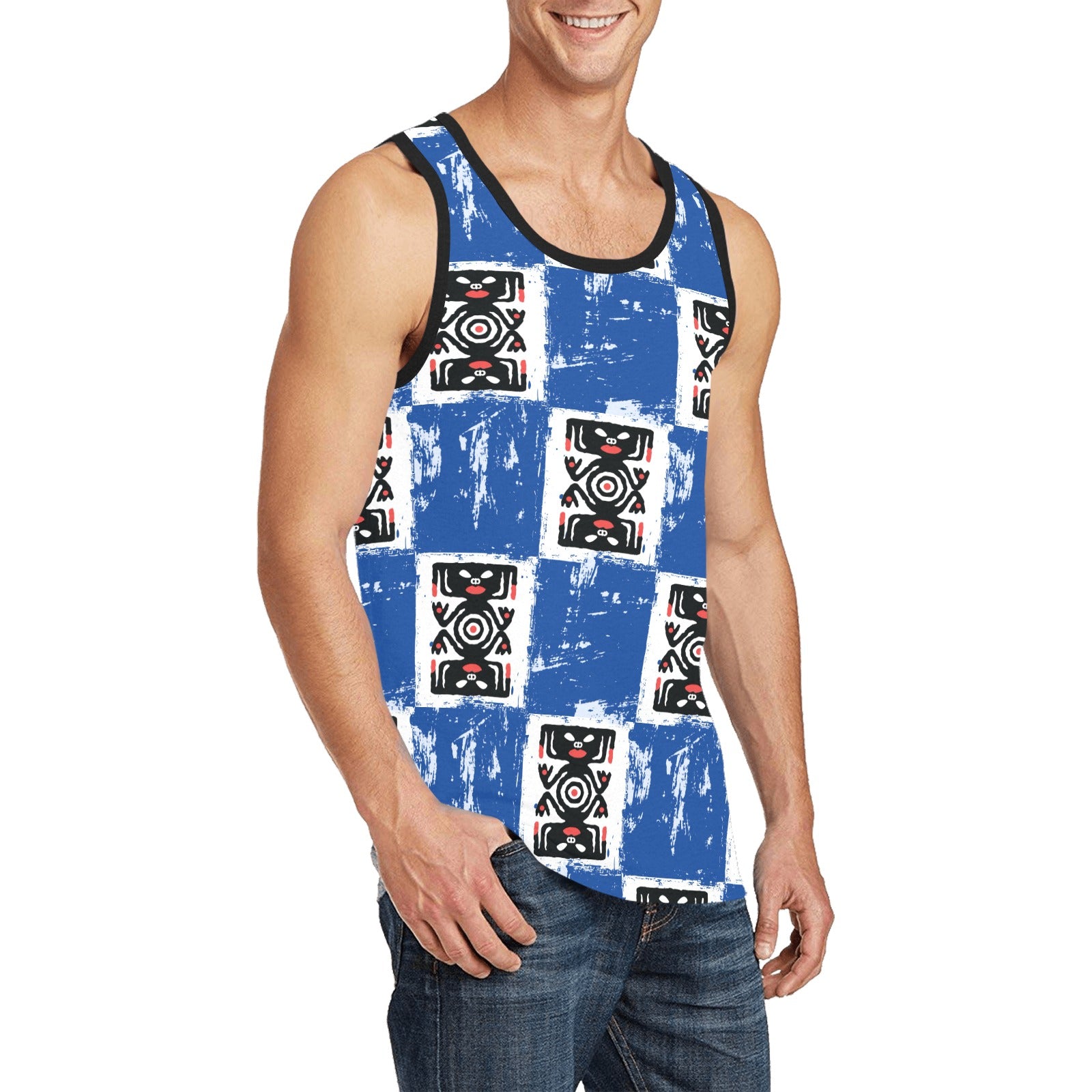 Men's All Over Print Tank Top (Model T57)