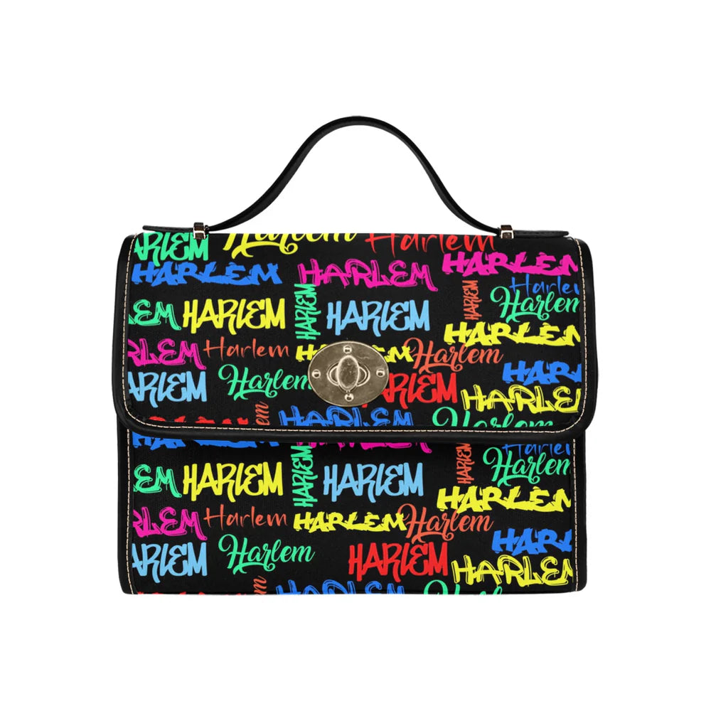 Classic Lock Satchel with Removable Strap