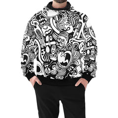 Sweat à capuche à col montant pour homme (Modèle H24)