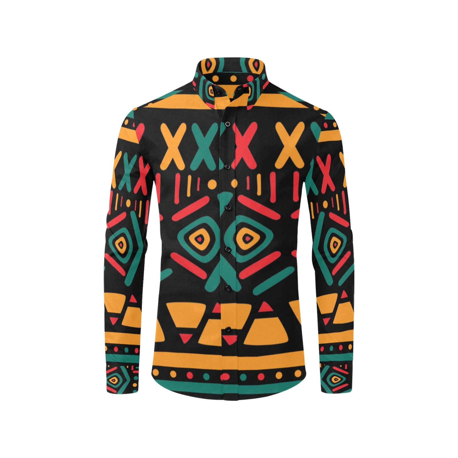Men's All Over Print Long Sleeve Shirt(Without Pocket)(T61)