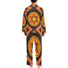 Men's V-Neck Long Pajama Set
