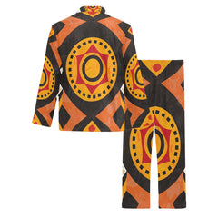 Men's V-Neck Long Pajama Set