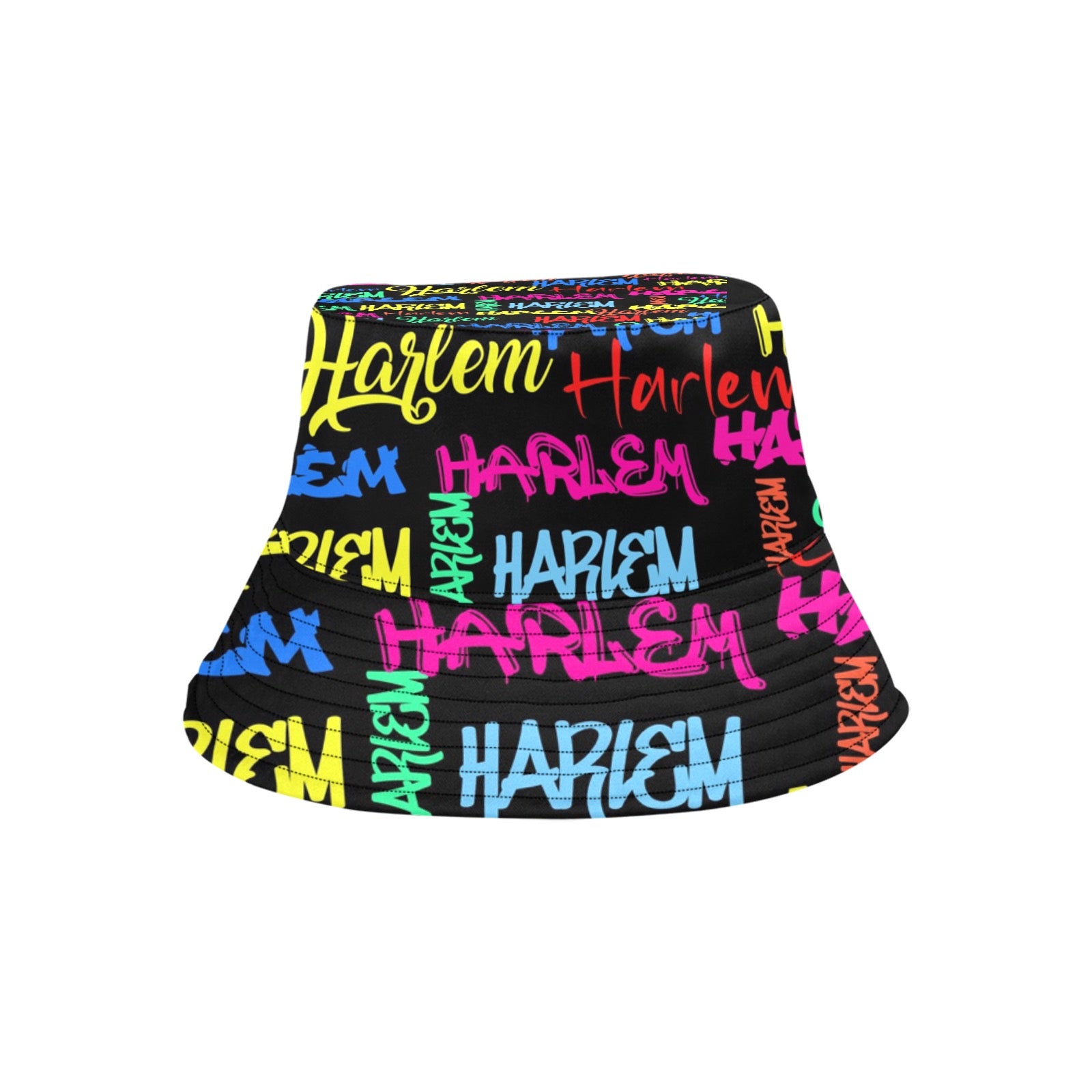 AfroCentrc Pattern  Black culture Black History Harlem RenaissanceUnisex Summer Bucket Hat ( Harlem Print Magic)