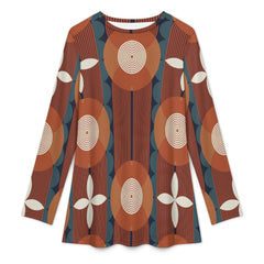 Muslim Round Neck Long Sleeve Tunic Shirt