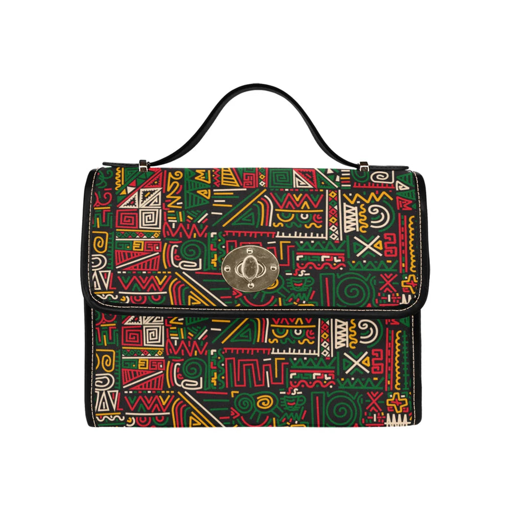 Classic Lock Satchel with Removable Strap