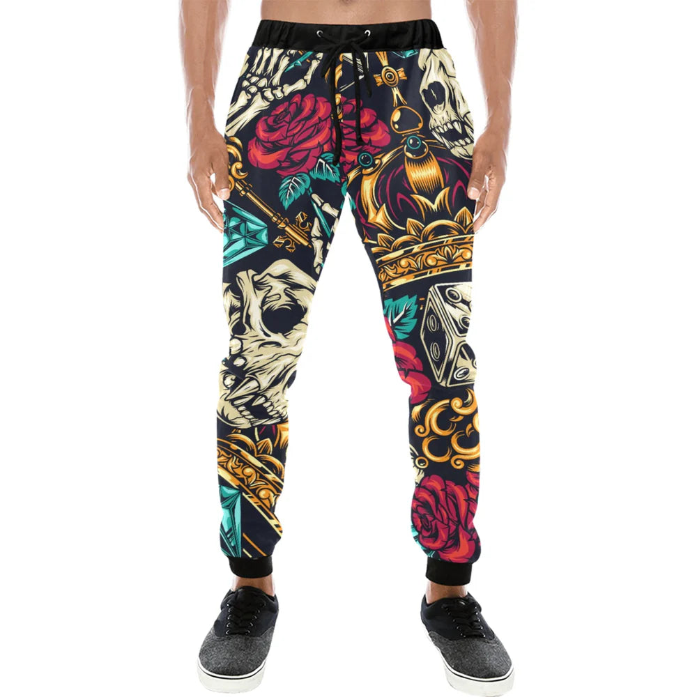 Men's All-Over Jogger Sweatpants (Model L11)