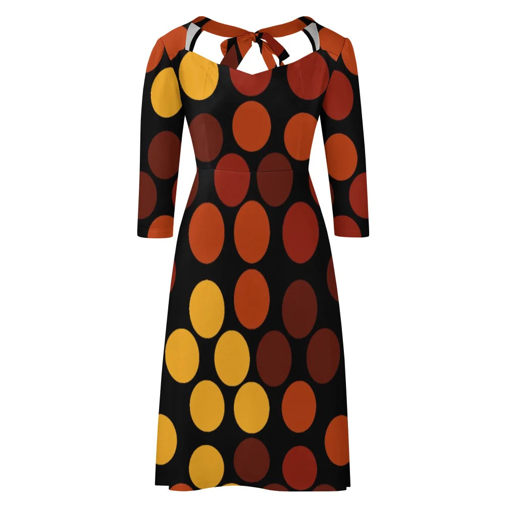 Women's Sweetheart Knot Flare Dress