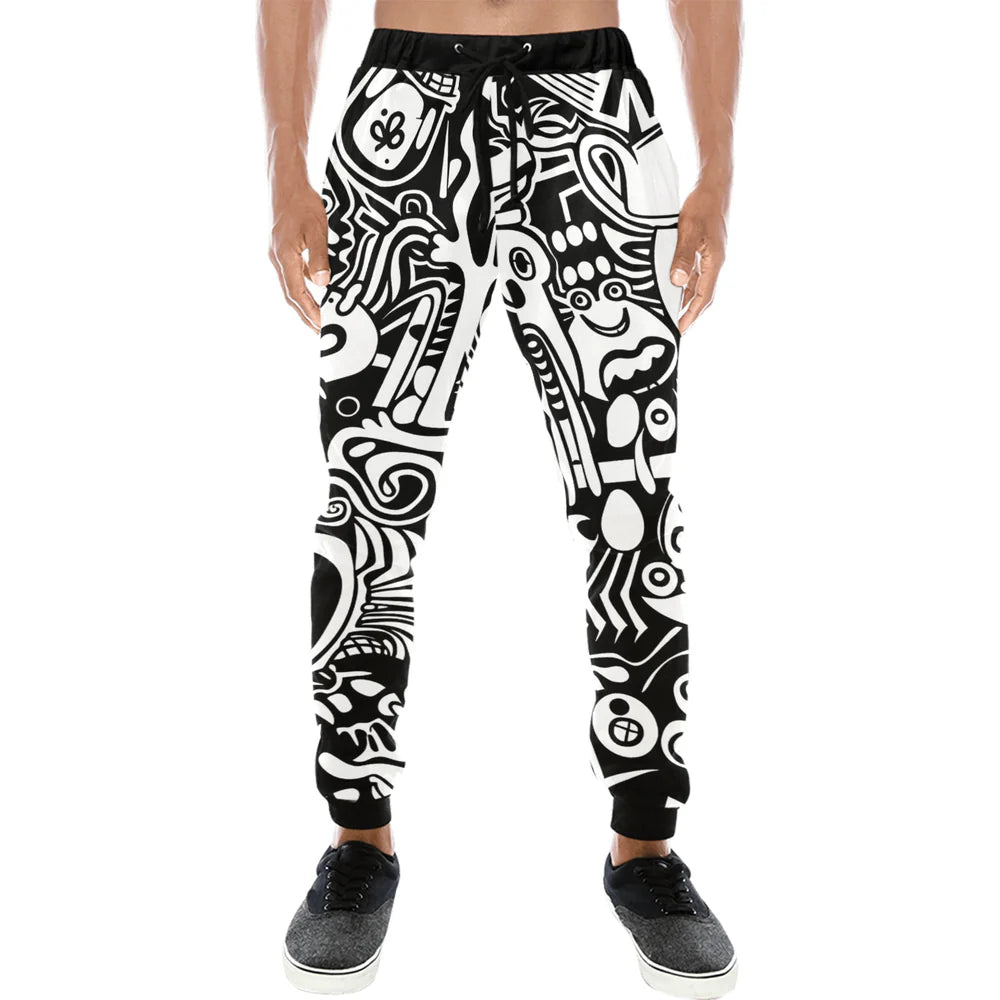 Men's All-Over Jogger Sweatpants (Model L11)