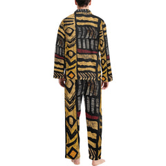Men's V-Neck Long Pajama Set