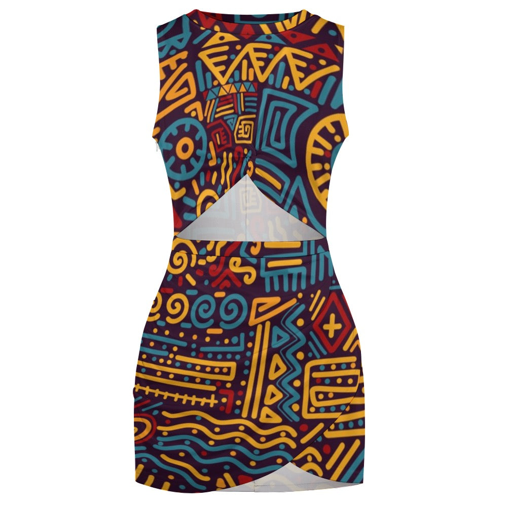 Navel-Baring Cross-Fit Hip Skirt