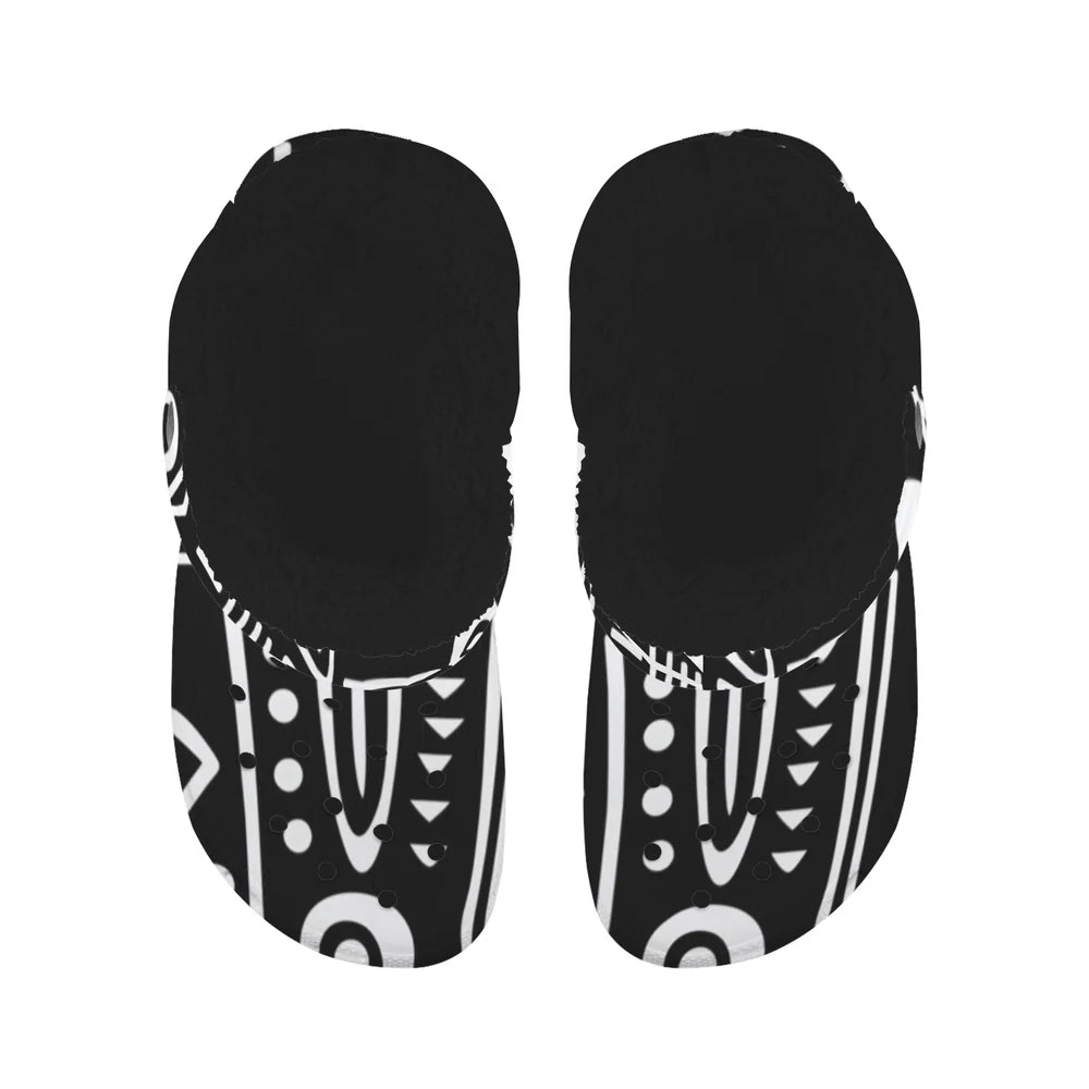 Custom Print Fleece Lined Adults Clogs