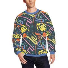 Men’s Afrocentric Harlem Renaissance All-Over Print Sweatshirt