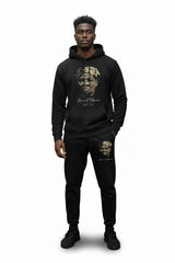 Black Iconic Calligraphy Hoodie Set