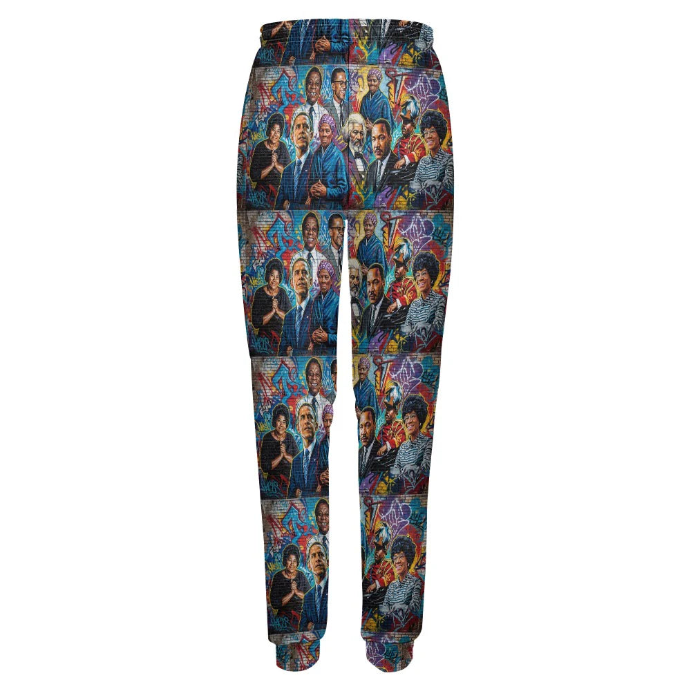Pantalon de survêtement imprimé intégral pour femme