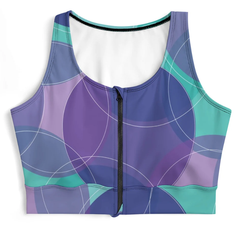 Yoga Zipper Vest New Tie-Dye